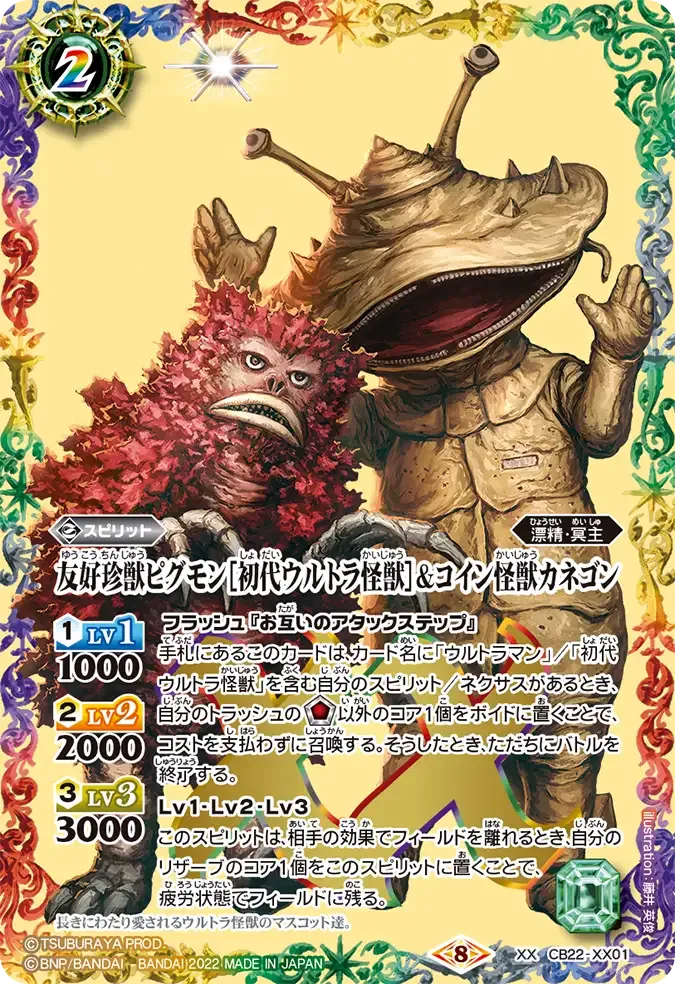 友好珍獣ピグモン［初代ウルトラ怪獣］＆コイン怪獣カネゴン