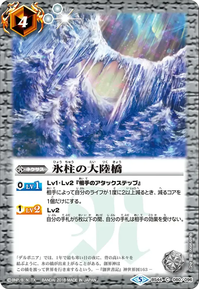 氷柱の大陸橋