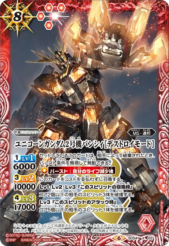 ユニコーンガンダム2号機バンシィ[デストロイモード]
