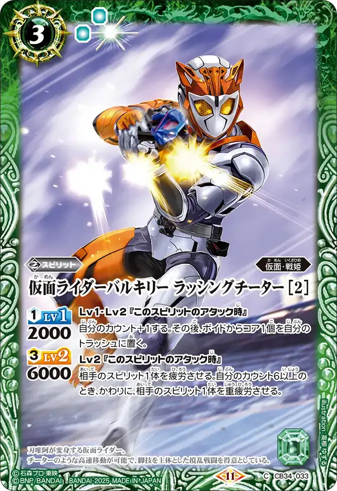仮面ライダーバルキリー ラッシングチーター [2]