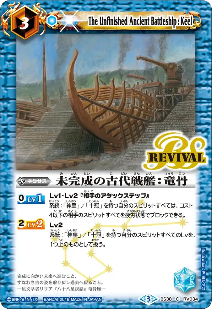 未完成の古代戦艦：竜骨