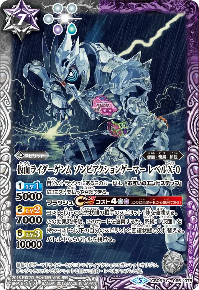 仮面ライダーゲンム ゾンビアクションゲーマー レベルX-0