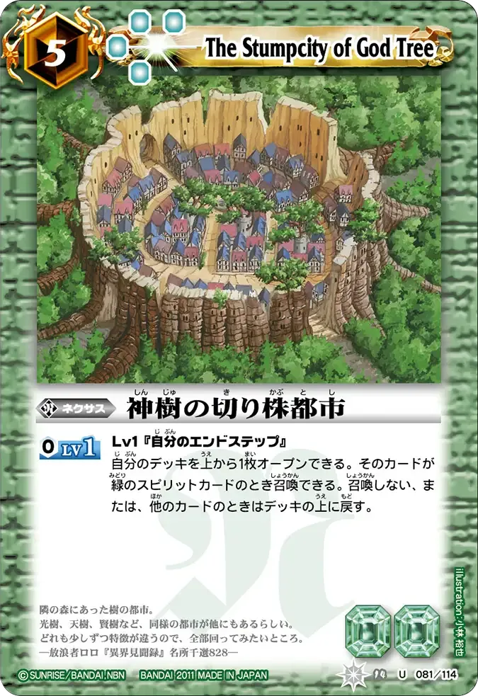 神樹の切り株都市