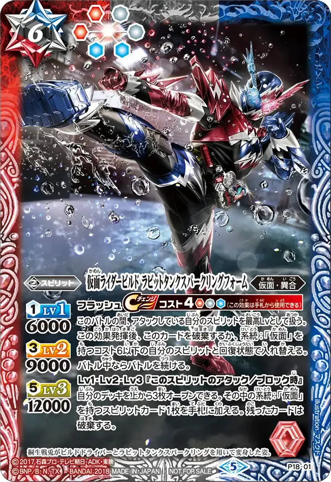 仮面ライダービルド ラビットタンクスパークリングフォーム
