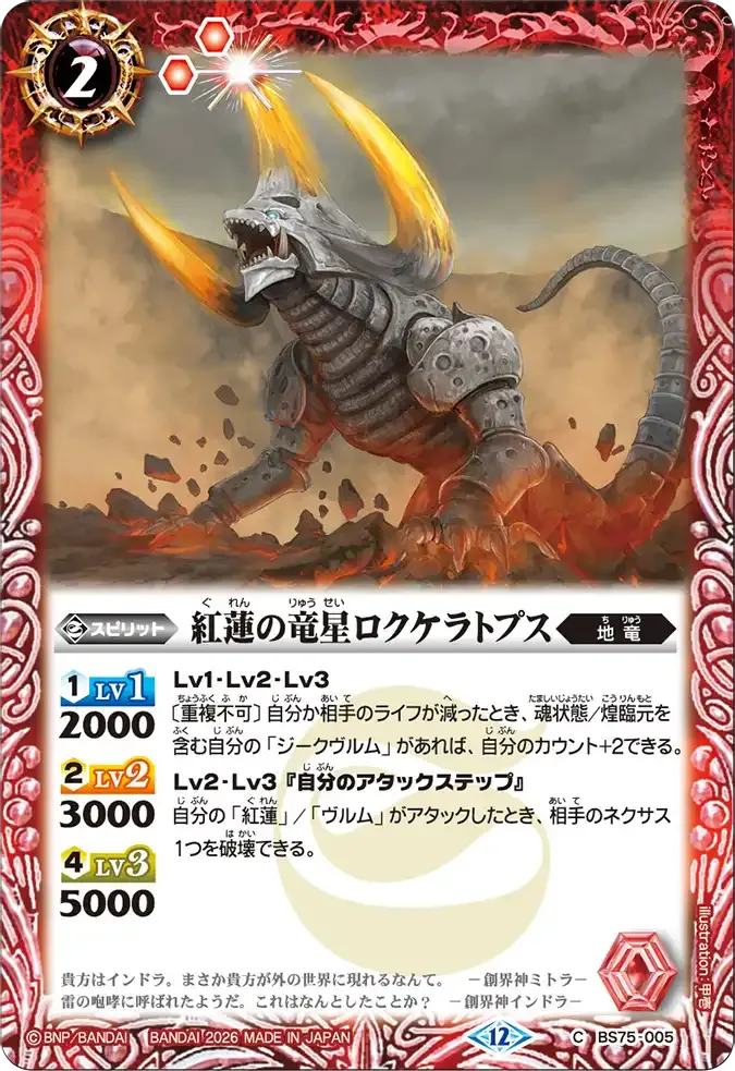 紅蓮の竜星ロクケラトプス