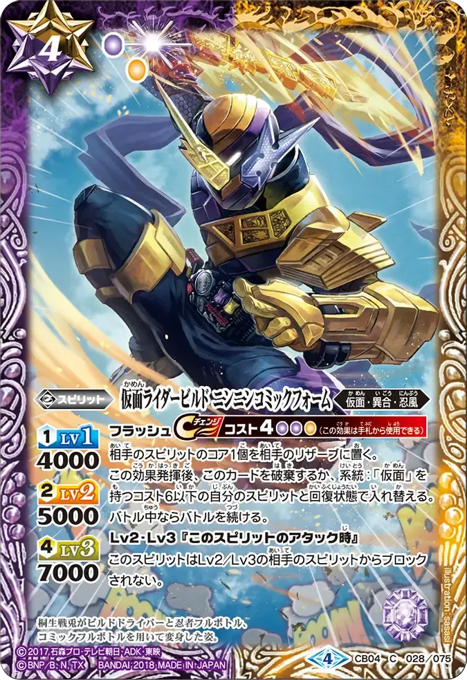 仮面ライダービルド ニンニンコミックフォーム