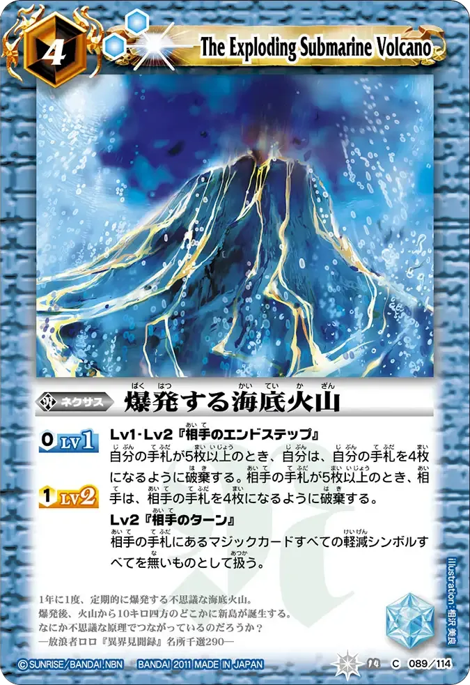 爆発する海底火山