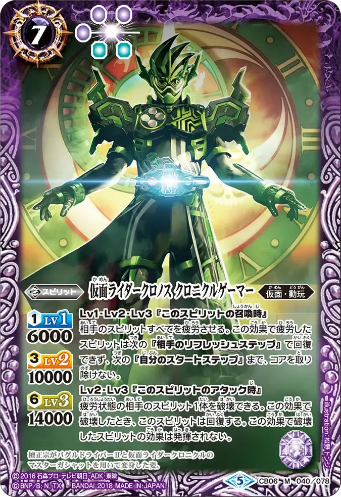 仮面ライダークロノス クロニクルゲーマー