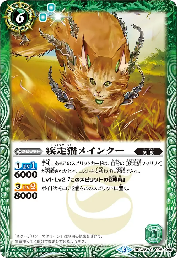 疾走猫メインクー