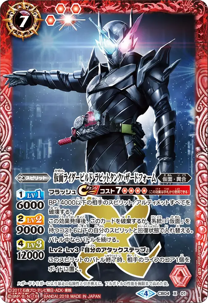仮面ライダービルド ラビットタンクハザードフォーム