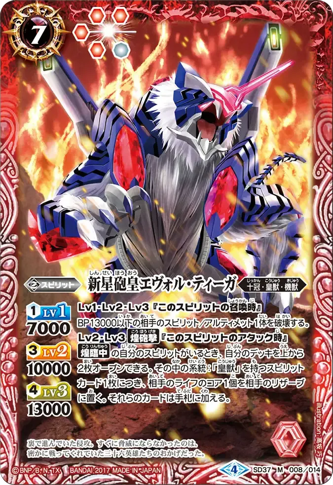 新星砲皇エヴォル・ティーガ