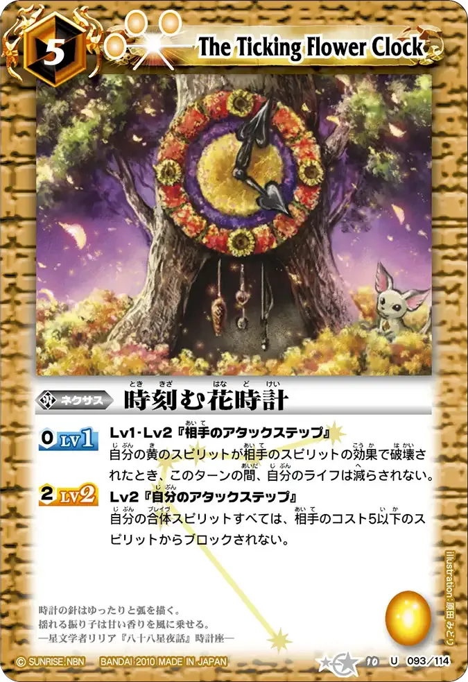 時刻む花時計
