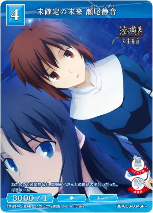 未確定の未来 瀬尾静音