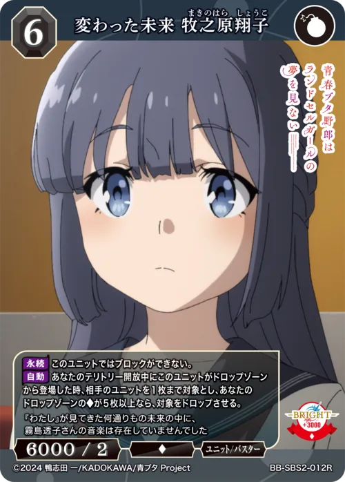 変わった未来 牧之原翔子
