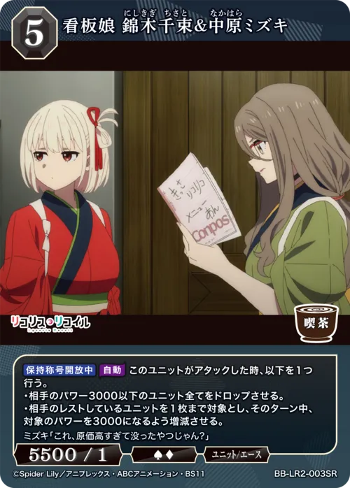 看板娘 錦木千束&中原ミズキ