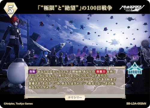 「“極限”と“絶望”」の100日戦争 (表)