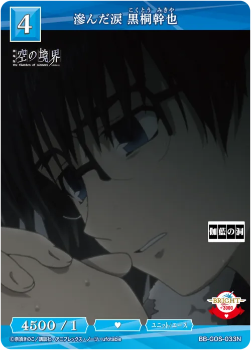 滲んだ涙 黒桐幹也