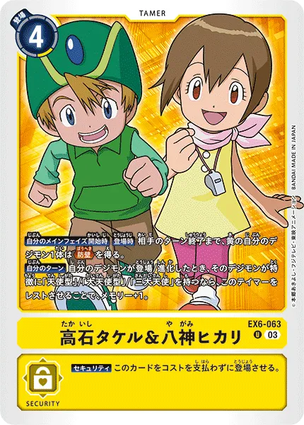 高石タケル＆八神ヒカリ