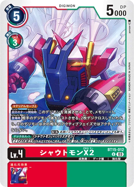 シャウトモンX2