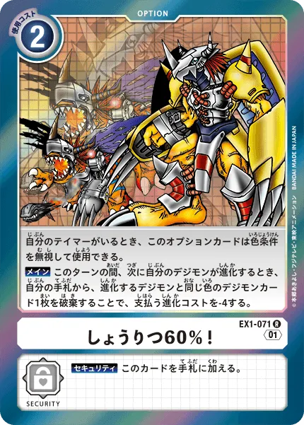 しょうりつ60％！