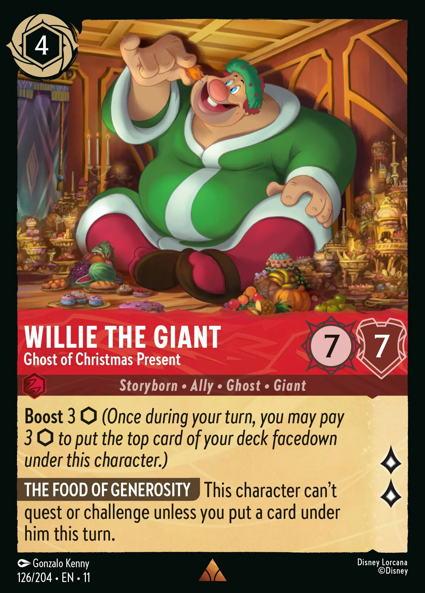 Willie the Giant - Ghost of Christmas Present