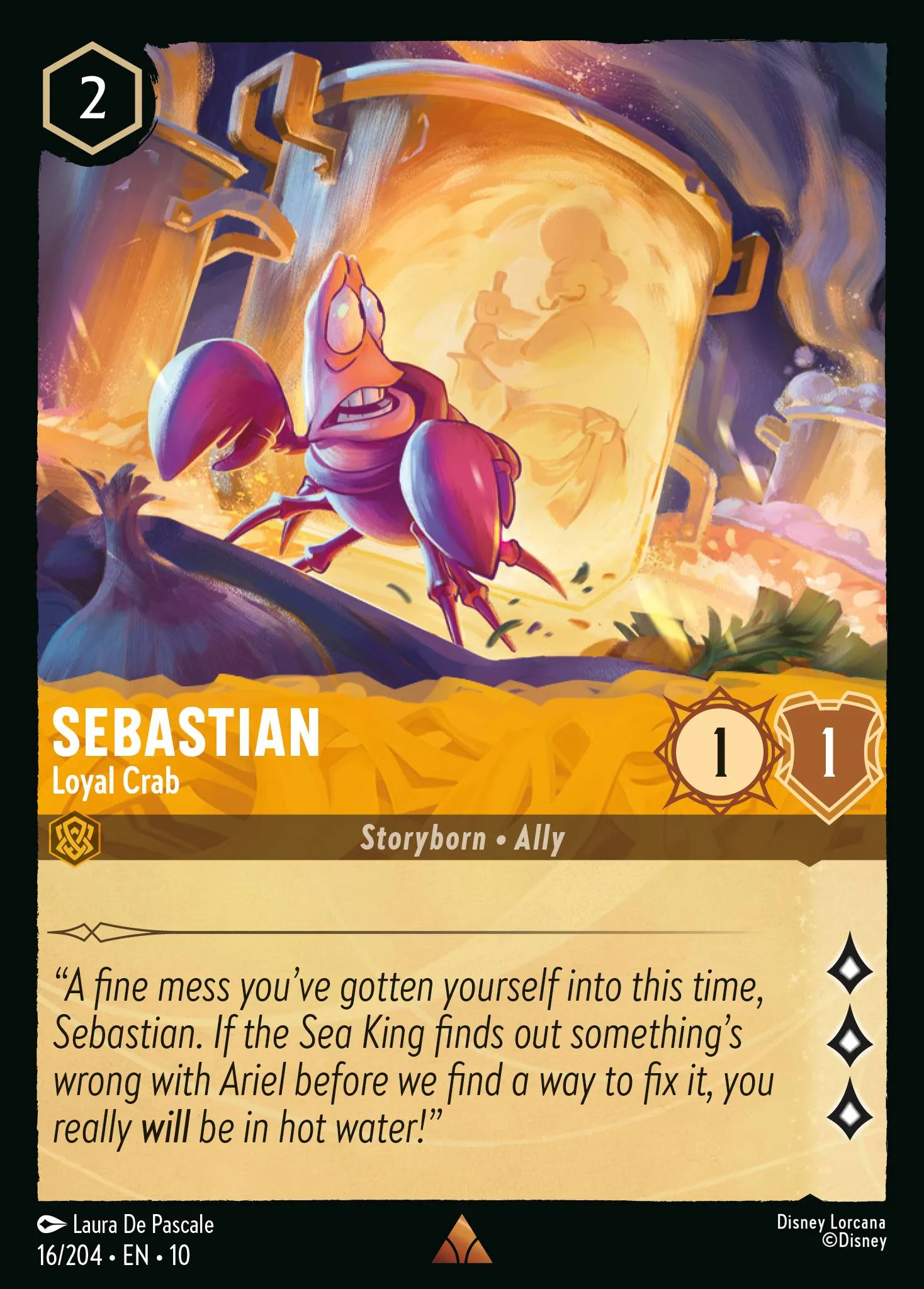 Sebastian - Loyal Crab