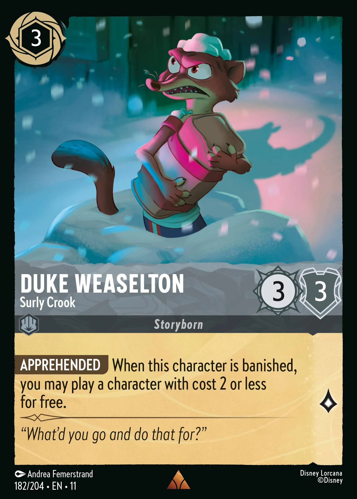 Duke Weaselton - Surly Crook