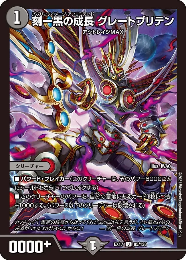 刻一黒の成長 グレートブリテン