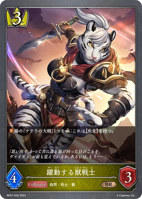 躍動する獣戦士