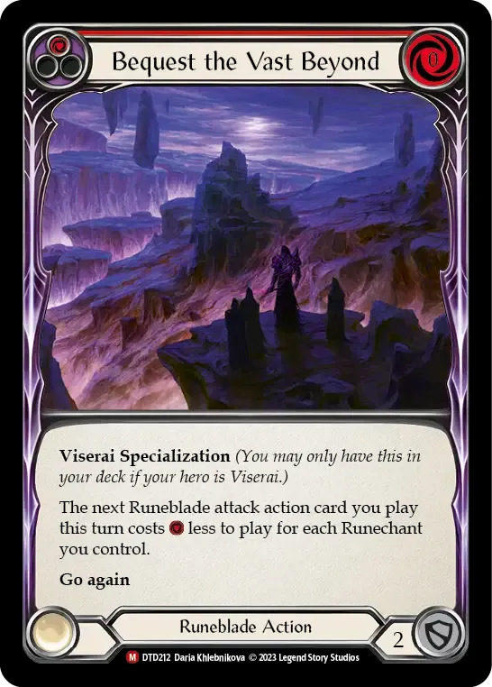 Bequest the Vast Beyond