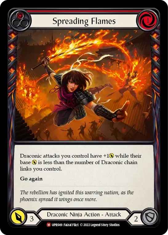 Spreading Flames