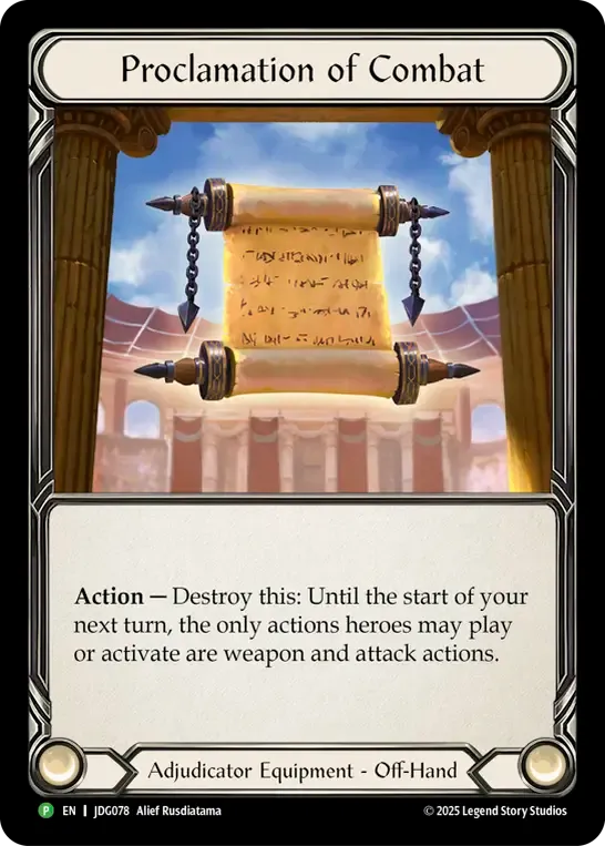 Proclamation of Combat
