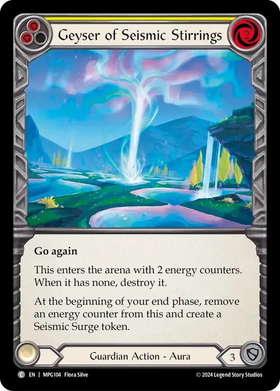 Geyser of Seismic Stirrings