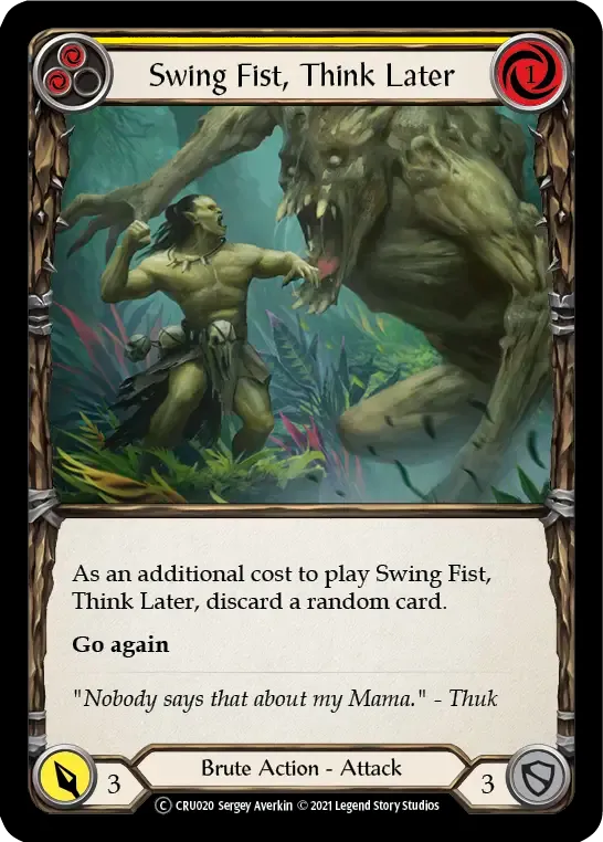 Swing Fist, Think Later