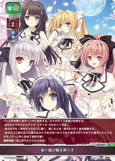桜小路が陽を照らす