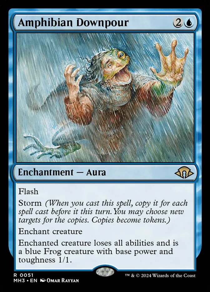 両生類の豪雨
