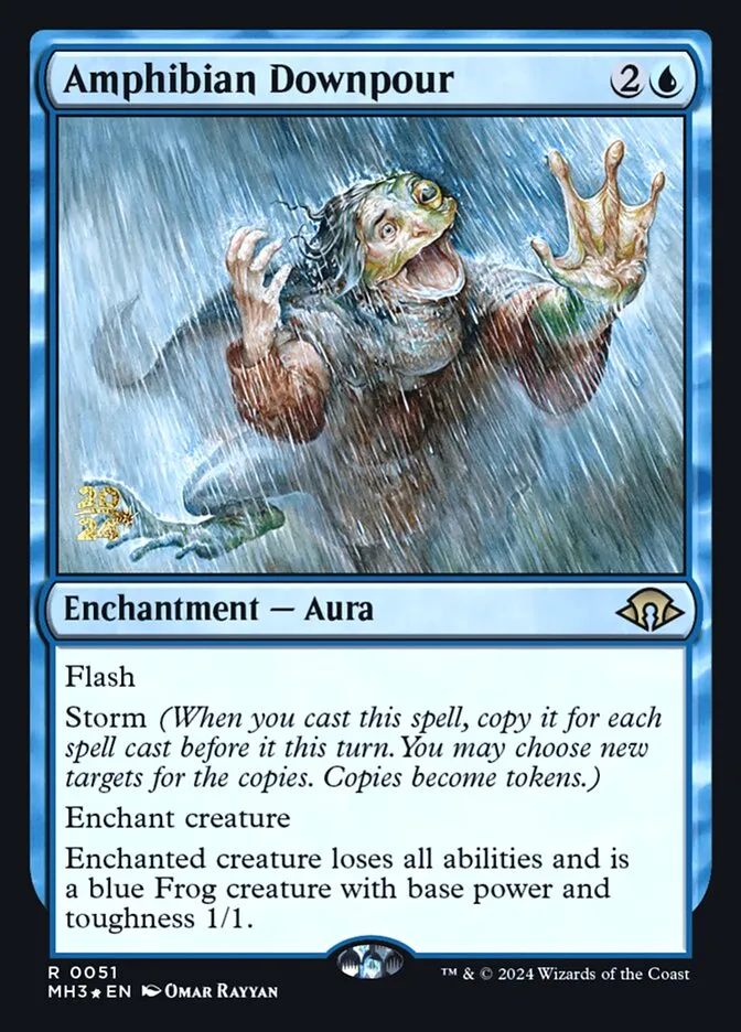 両生類の豪雨