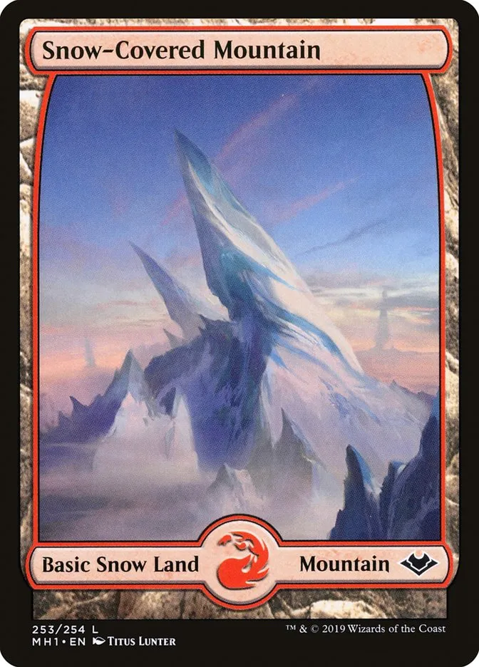 冠雪の山