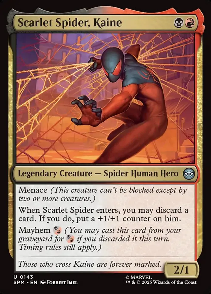 スカーレット・スパイダー、ケイン