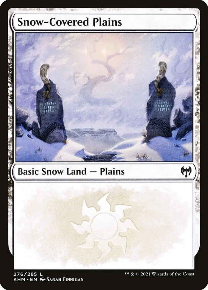 冠雪の平地