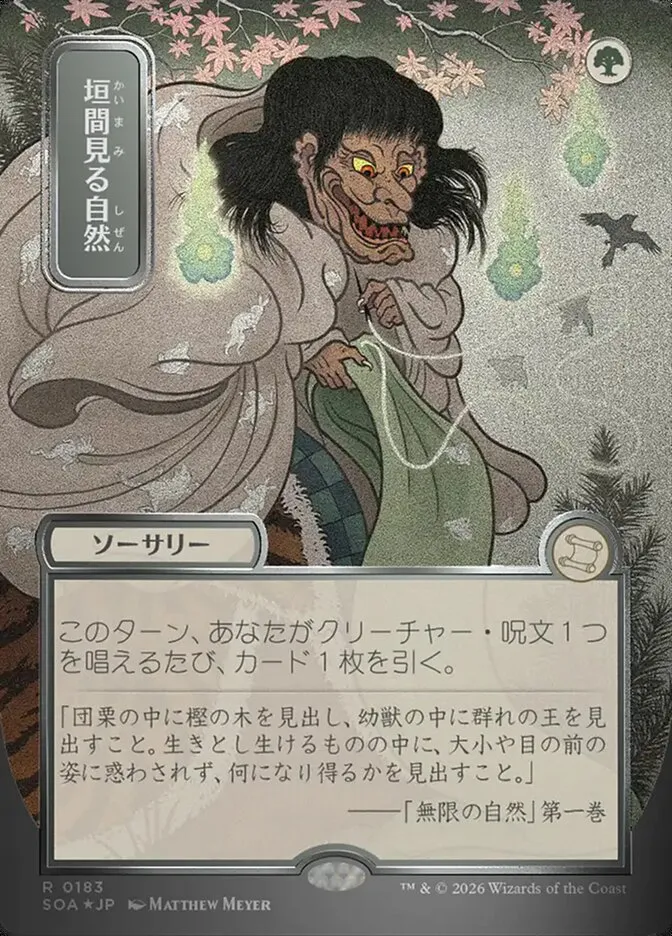 垣間見る自然