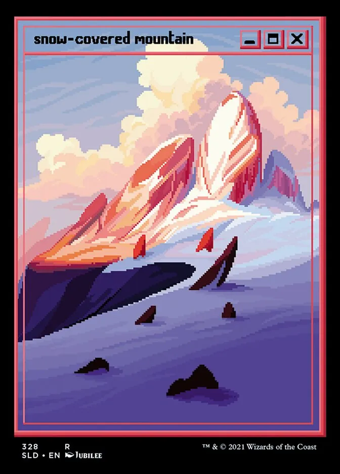 冠雪の山