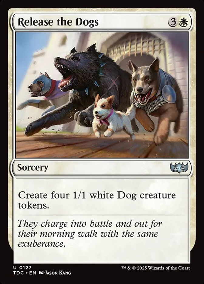犬たちの解き放ち