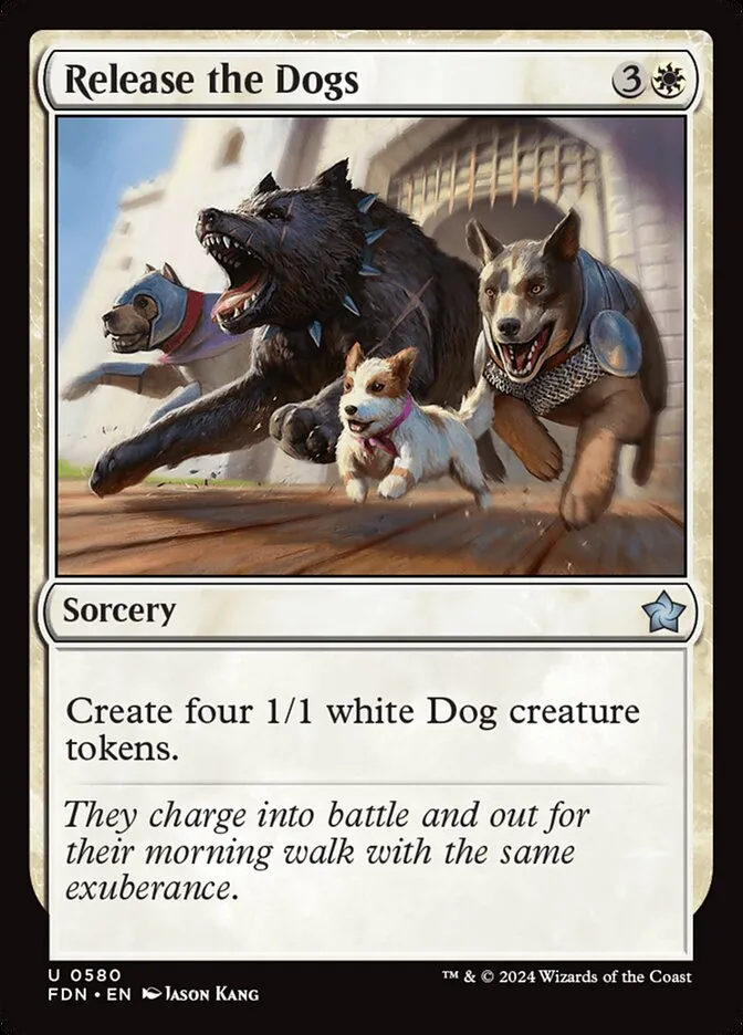 犬たちの解き放ち