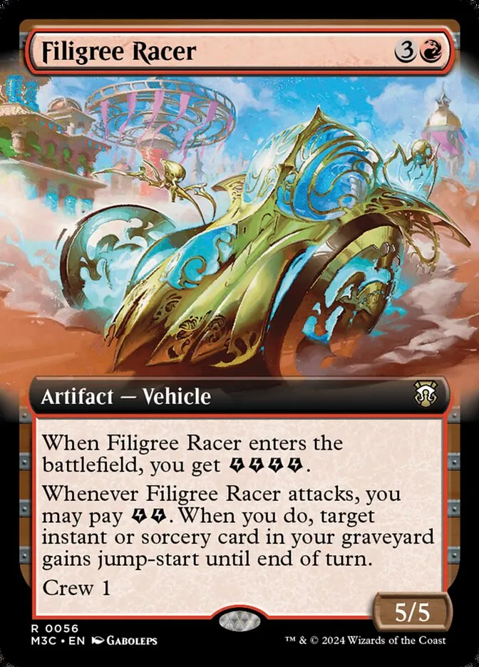 金線の競走車