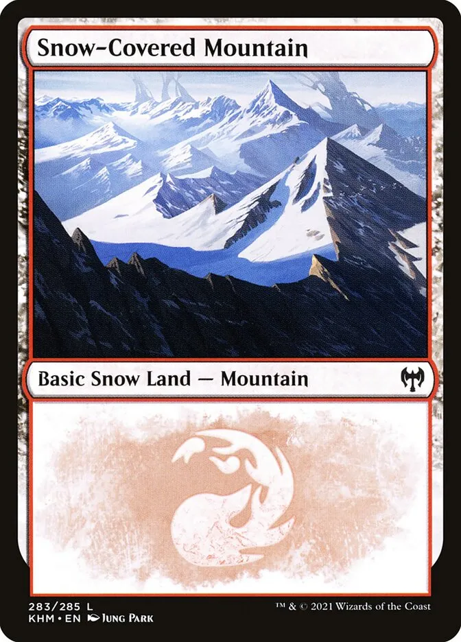 冠雪の山