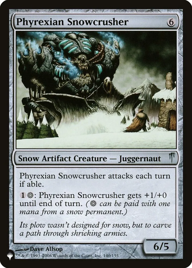 ファイレクシアの雪潰し