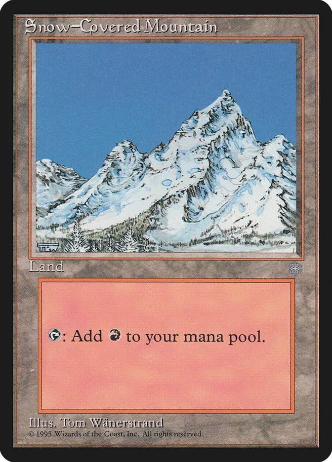 冠雪の山