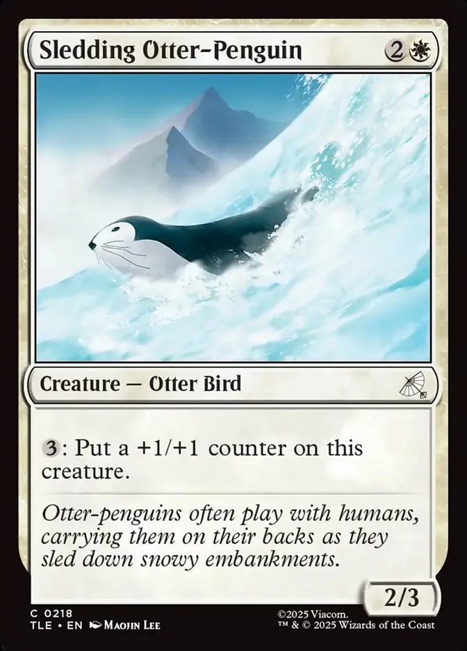 滑るカワウソペンギン