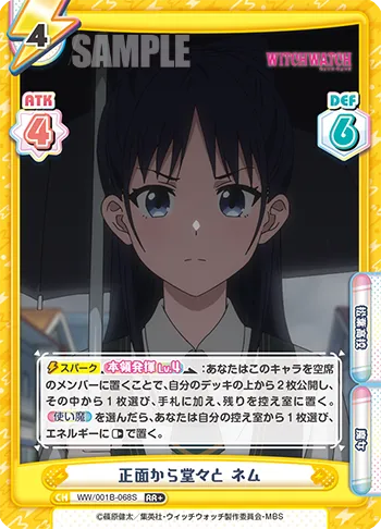 正面から堂々と ネム